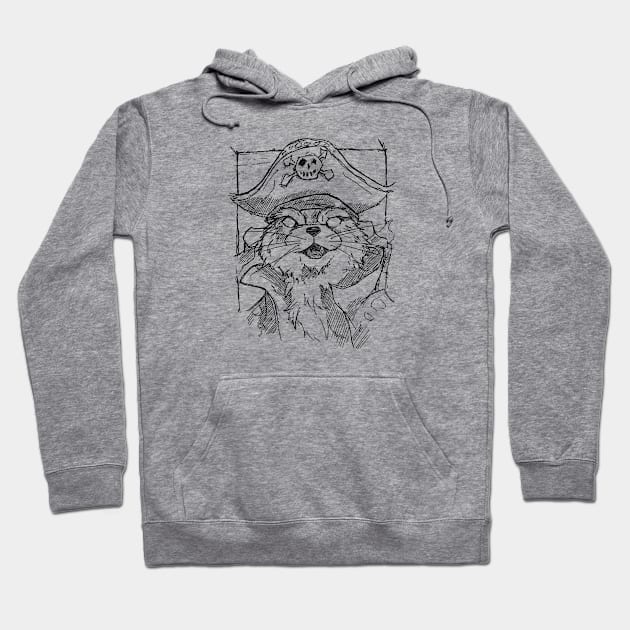 The Otter Pirate! Hoodie by Unchained Tom